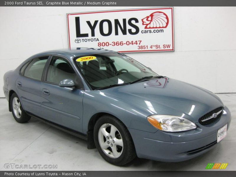 Graphite Blue Metallic / Medium Graphite 2000 Ford Taurus SES