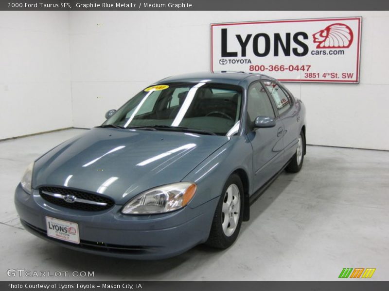 Graphite Blue Metallic / Medium Graphite 2000 Ford Taurus SES