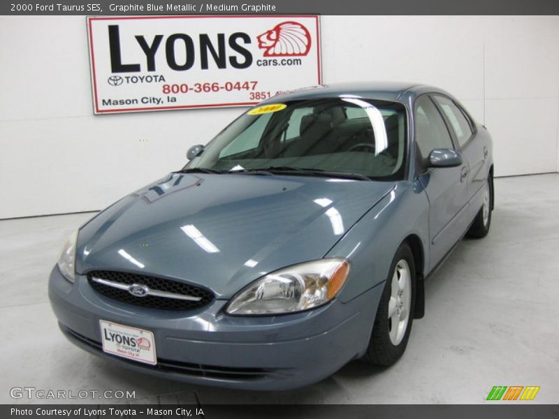 Graphite Blue Metallic / Medium Graphite 2000 Ford Taurus SES