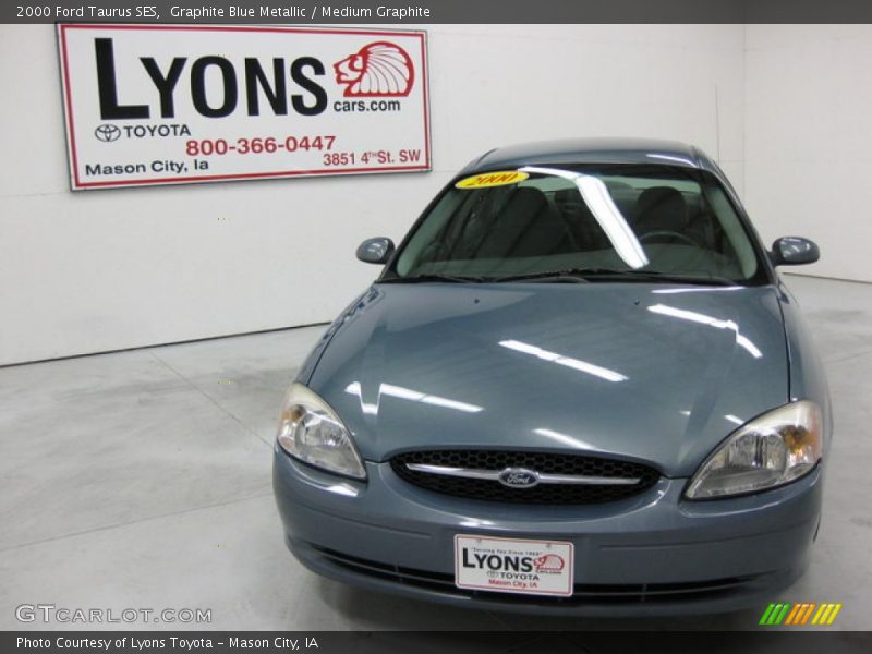 Graphite Blue Metallic / Medium Graphite 2000 Ford Taurus SES
