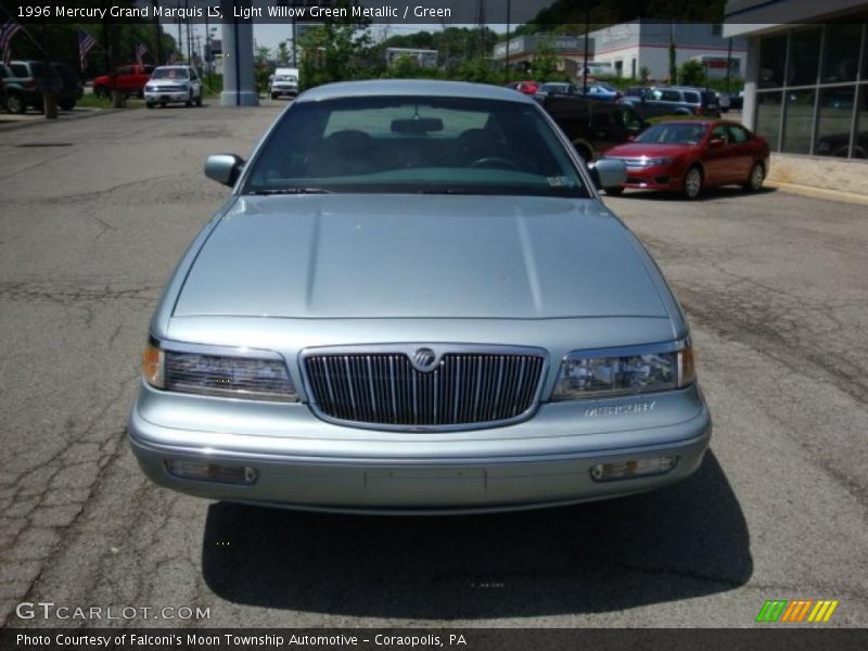 Light Willow Green Metallic / Green 1996 Mercury Grand Marquis LS