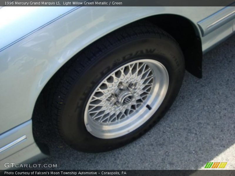 Light Willow Green Metallic / Green 1996 Mercury Grand Marquis LS