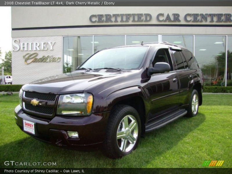 Dark Cherry Metallic / Ebony 2008 Chevrolet TrailBlazer LT 4x4