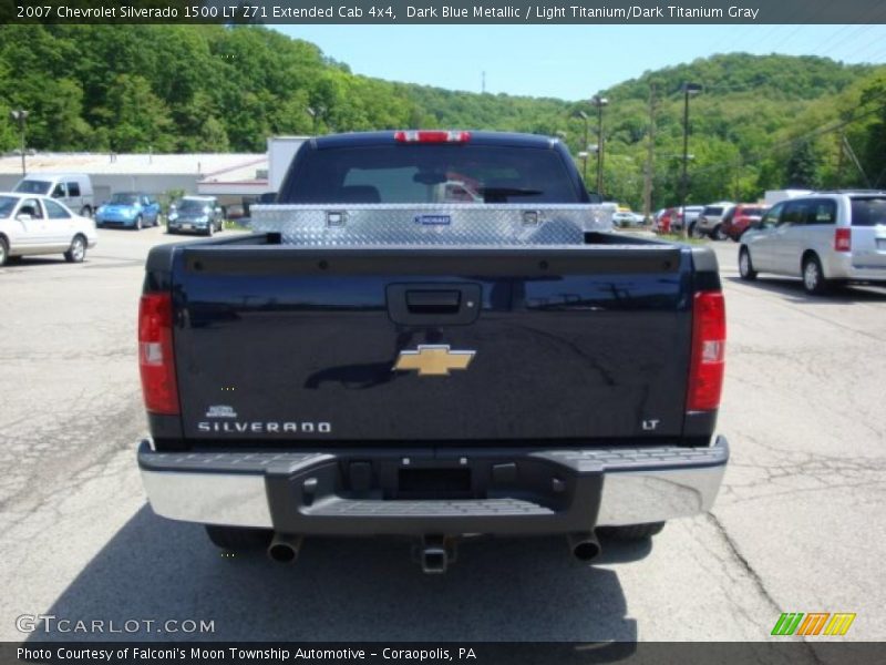 Dark Blue Metallic / Light Titanium/Dark Titanium Gray 2007 Chevrolet Silverado 1500 LT Z71 Extended Cab 4x4