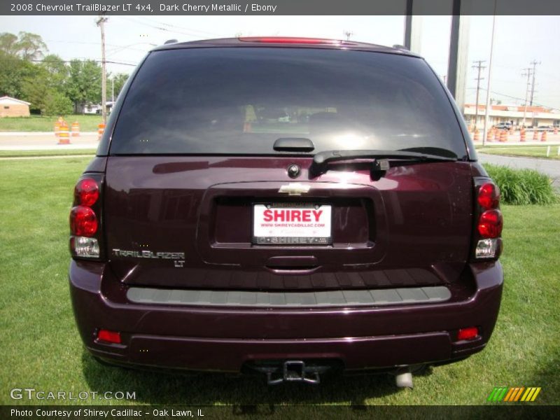 Dark Cherry Metallic / Ebony 2008 Chevrolet TrailBlazer LT 4x4