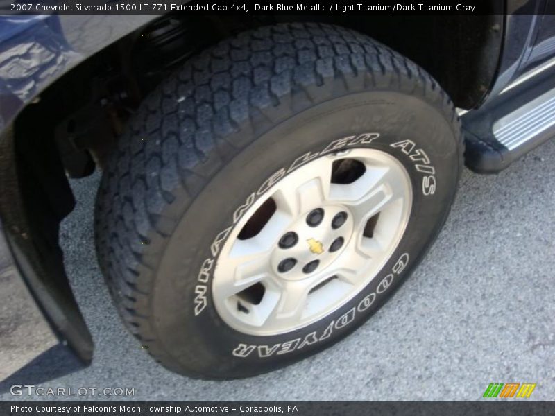 Dark Blue Metallic / Light Titanium/Dark Titanium Gray 2007 Chevrolet Silverado 1500 LT Z71 Extended Cab 4x4