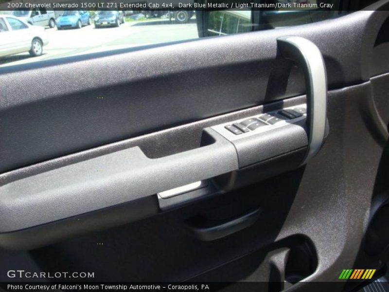 Dark Blue Metallic / Light Titanium/Dark Titanium Gray 2007 Chevrolet Silverado 1500 LT Z71 Extended Cab 4x4