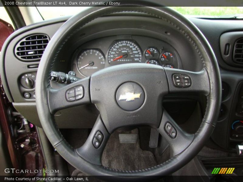 Dark Cherry Metallic / Ebony 2008 Chevrolet TrailBlazer LT 4x4