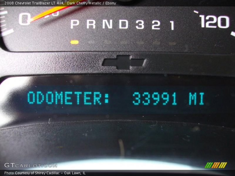 Dark Cherry Metallic / Ebony 2008 Chevrolet TrailBlazer LT 4x4