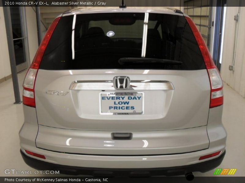 Alabaster Silver Metallic / Gray 2010 Honda CR-V EX-L