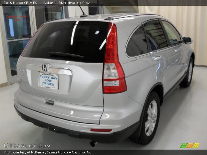 Alabaster Silver Metallic / Gray 2010 Honda CR-V EX-L