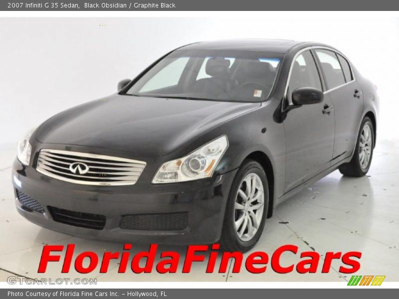 Black Obsidian / Graphite Black 2007 Infiniti G 35 Sedan
