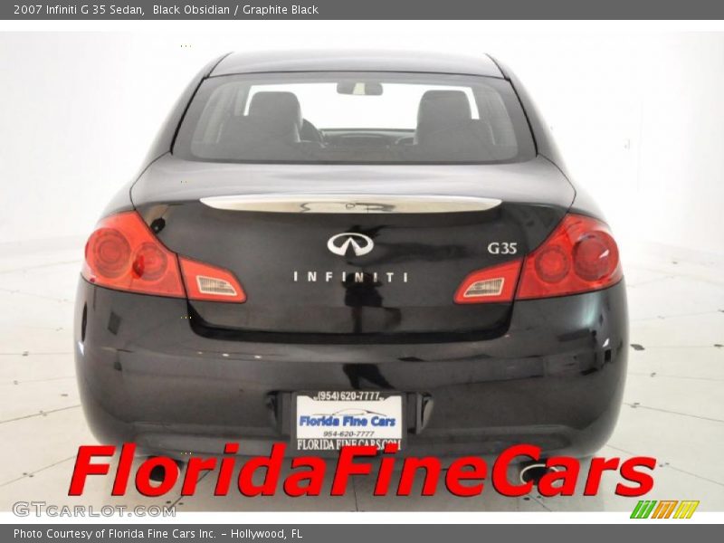 Black Obsidian / Graphite Black 2007 Infiniti G 35 Sedan