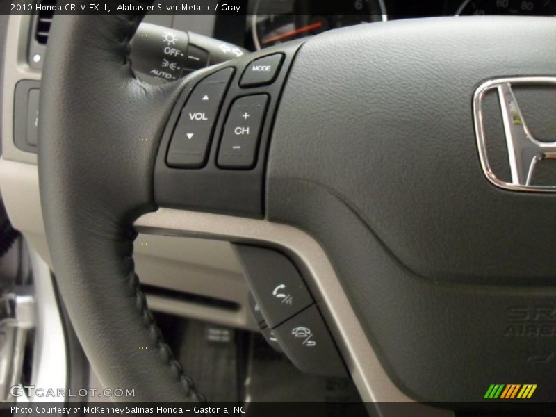 Alabaster Silver Metallic / Gray 2010 Honda CR-V EX-L