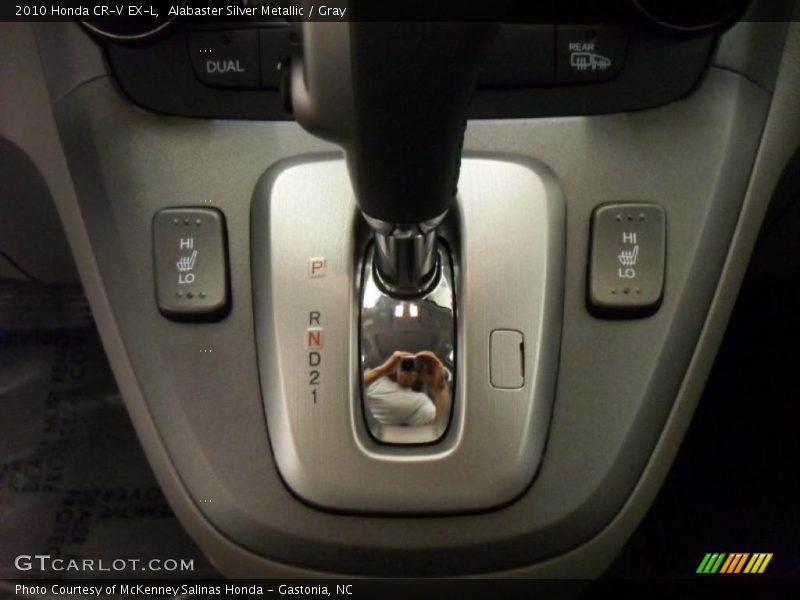 Alabaster Silver Metallic / Gray 2010 Honda CR-V EX-L