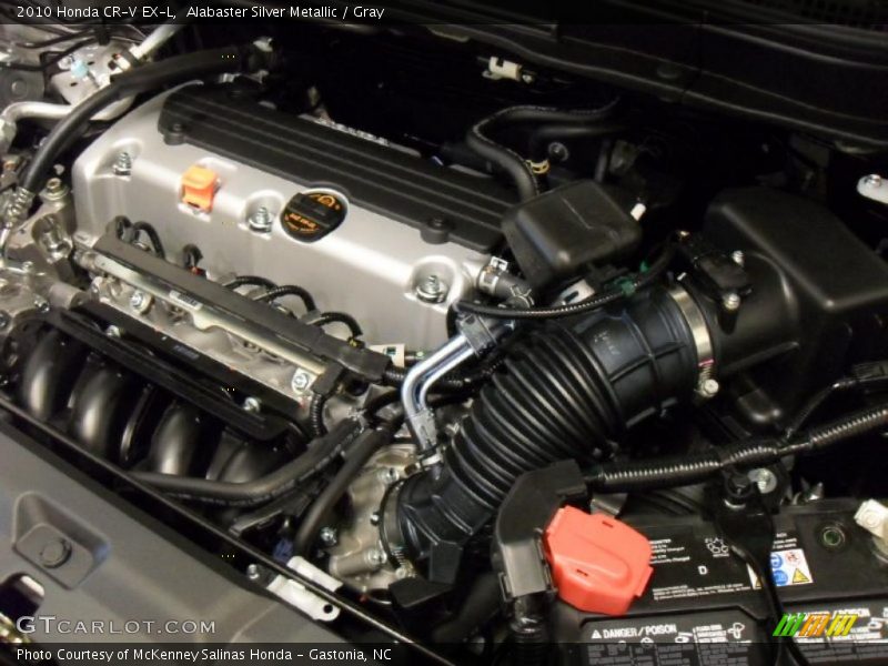 Alabaster Silver Metallic / Gray 2010 Honda CR-V EX-L