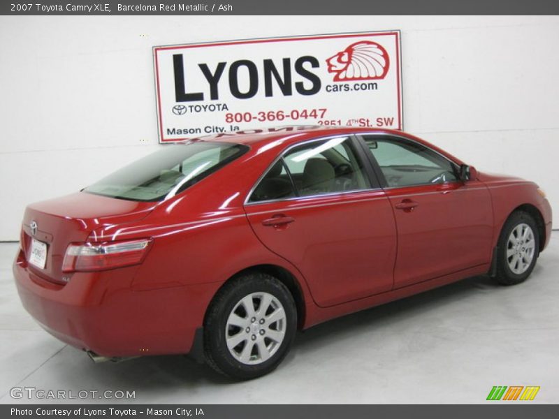 Barcelona Red Metallic / Ash 2007 Toyota Camry XLE