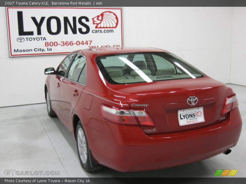 Barcelona Red Metallic / Ash 2007 Toyota Camry XLE