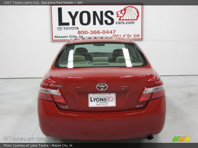 Barcelona Red Metallic / Ash 2007 Toyota Camry XLE