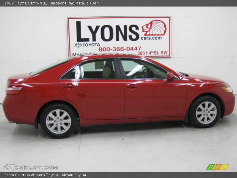 Barcelona Red Metallic / Ash 2007 Toyota Camry XLE