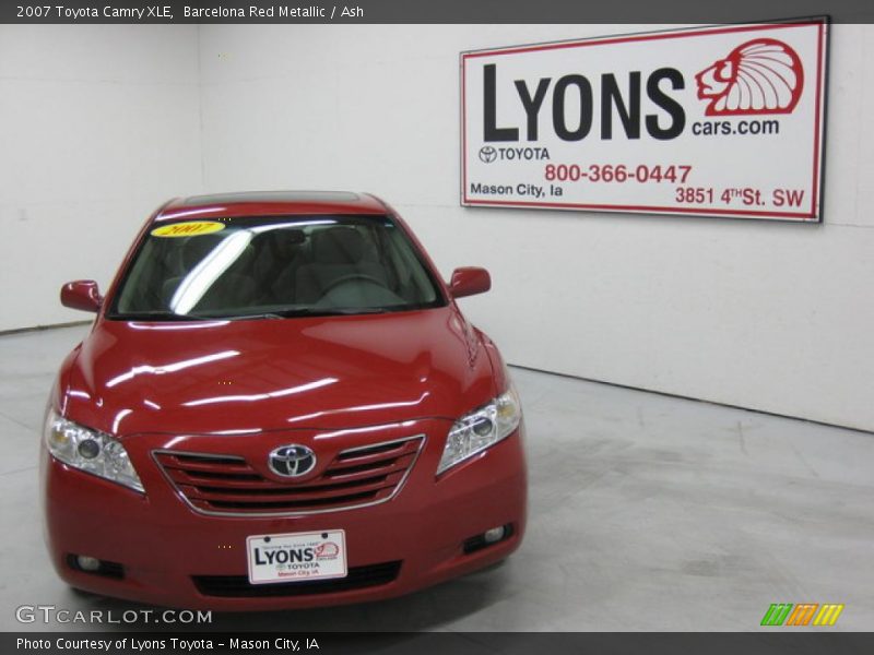 Barcelona Red Metallic / Ash 2007 Toyota Camry XLE