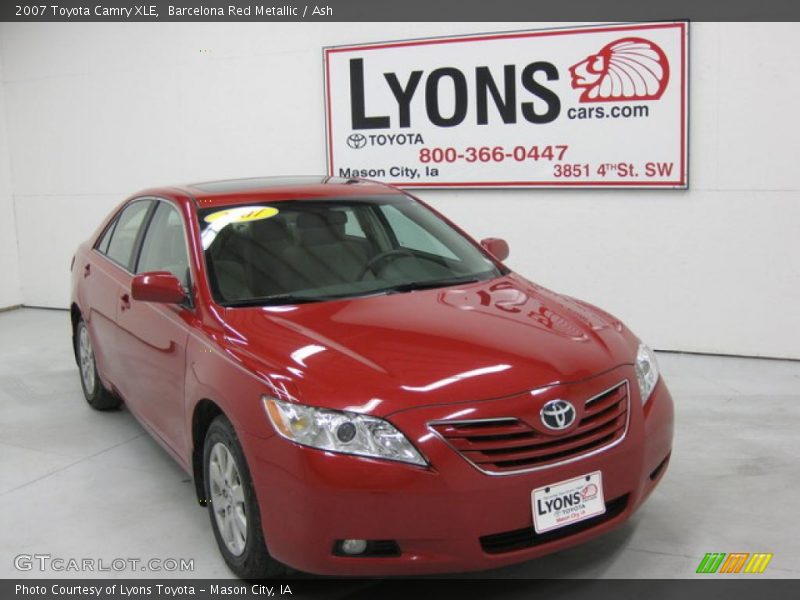 Barcelona Red Metallic / Ash 2007 Toyota Camry XLE