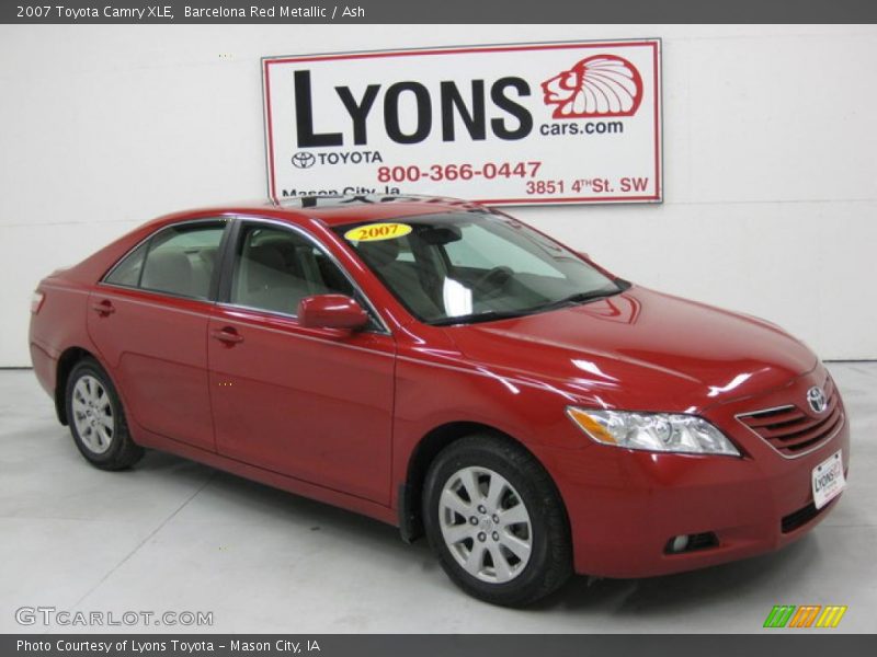 Barcelona Red Metallic / Ash 2007 Toyota Camry XLE