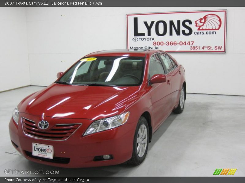 Barcelona Red Metallic / Ash 2007 Toyota Camry XLE