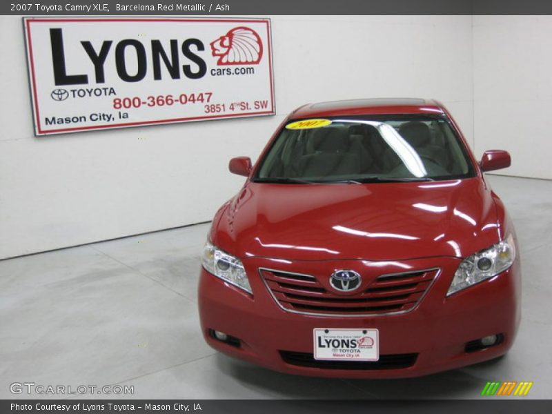 Barcelona Red Metallic / Ash 2007 Toyota Camry XLE