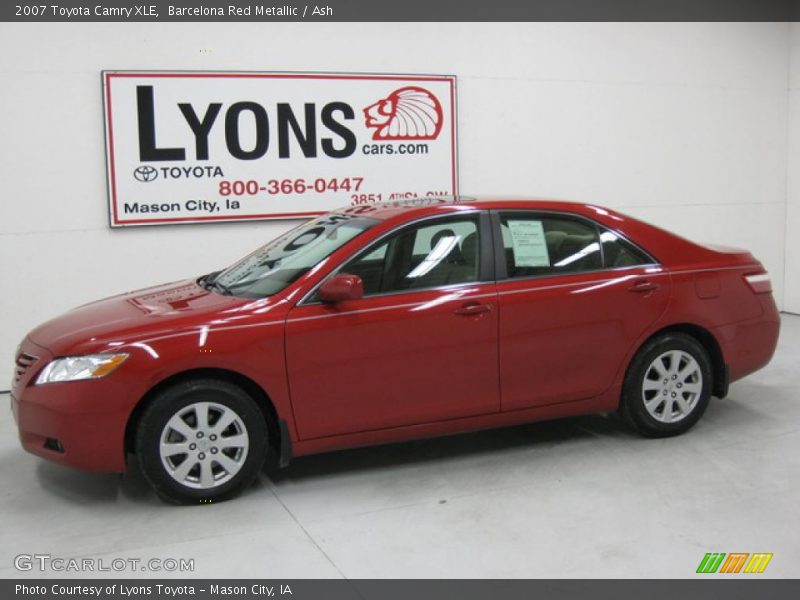 Barcelona Red Metallic / Ash 2007 Toyota Camry XLE