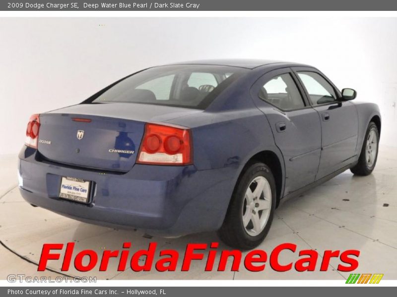 Deep Water Blue Pearl / Dark Slate Gray 2009 Dodge Charger SE