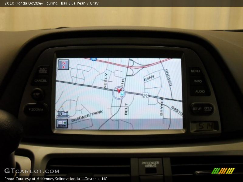 Bali Blue Pearl / Gray 2010 Honda Odyssey Touring