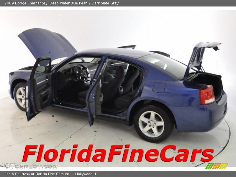 Deep Water Blue Pearl / Dark Slate Gray 2009 Dodge Charger SE