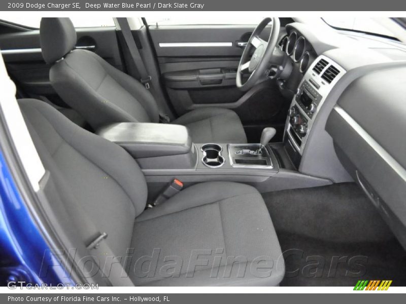 Deep Water Blue Pearl / Dark Slate Gray 2009 Dodge Charger SE