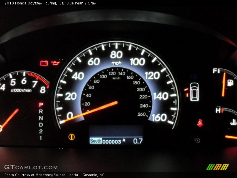 Bali Blue Pearl / Gray 2010 Honda Odyssey Touring
