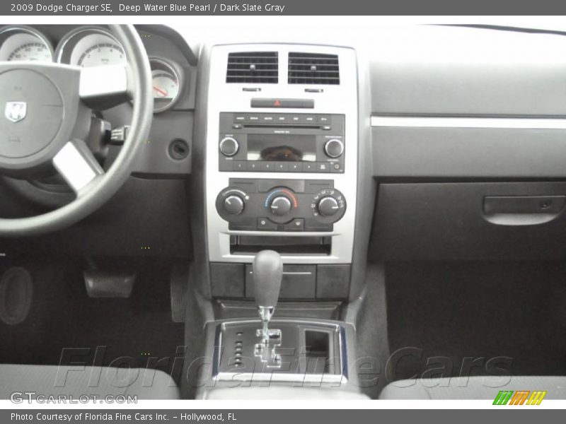Deep Water Blue Pearl / Dark Slate Gray 2009 Dodge Charger SE