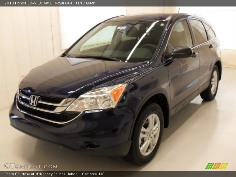 Royal Blue Pearl / Black 2010 Honda CR-V EX AWD