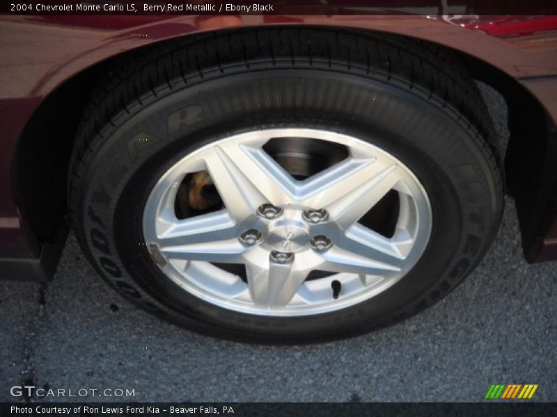 Berry Red Metallic / Ebony Black 2004 Chevrolet Monte Carlo LS