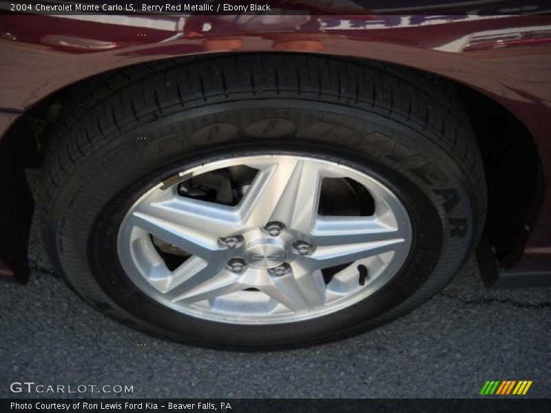 Berry Red Metallic / Ebony Black 2004 Chevrolet Monte Carlo LS