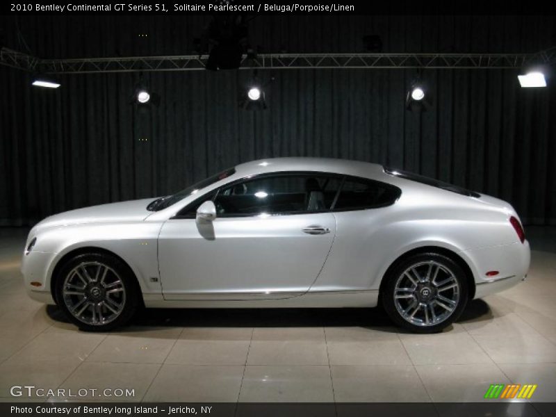 Solitaire Pearlescent / Beluga/Porpoise/Linen 2010 Bentley Continental GT Series 51
