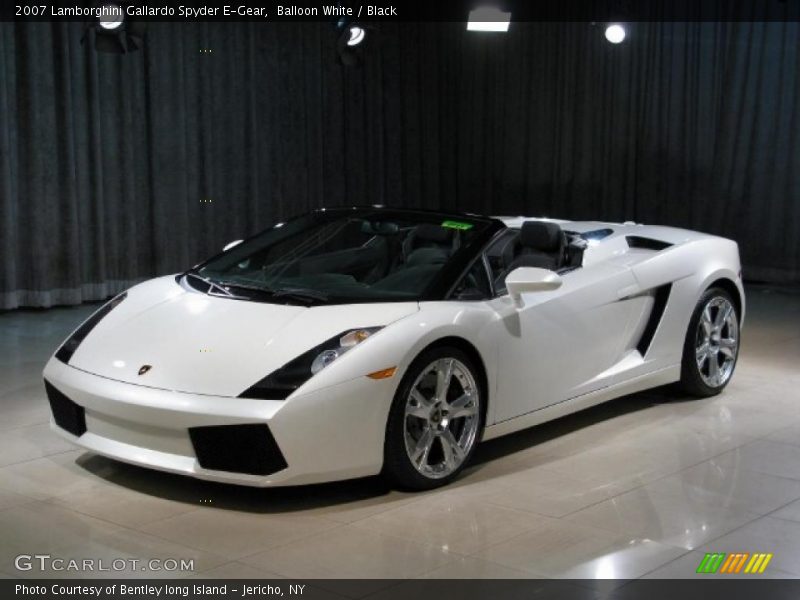 Balloon White / Black 2007 Lamborghini Gallardo Spyder E-Gear