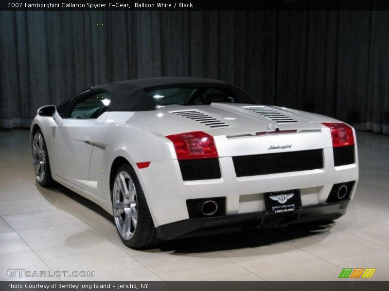 Balloon White / Black 2007 Lamborghini Gallardo Spyder E-Gear