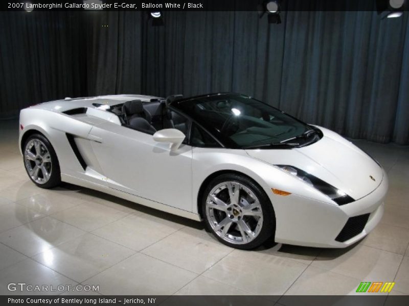 Balloon White / Black 2007 Lamborghini Gallardo Spyder E-Gear