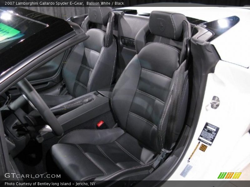 Balloon White / Black 2007 Lamborghini Gallardo Spyder E-Gear