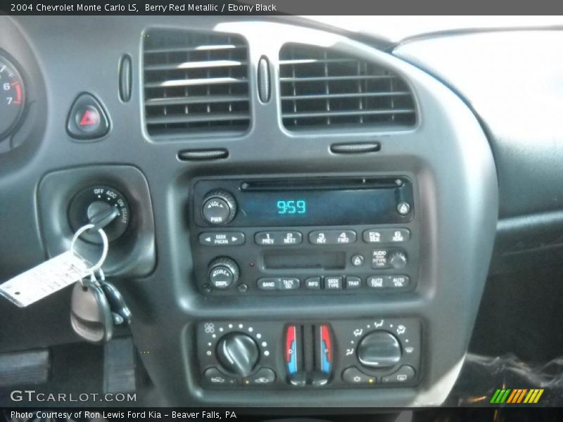 Berry Red Metallic / Ebony Black 2004 Chevrolet Monte Carlo LS