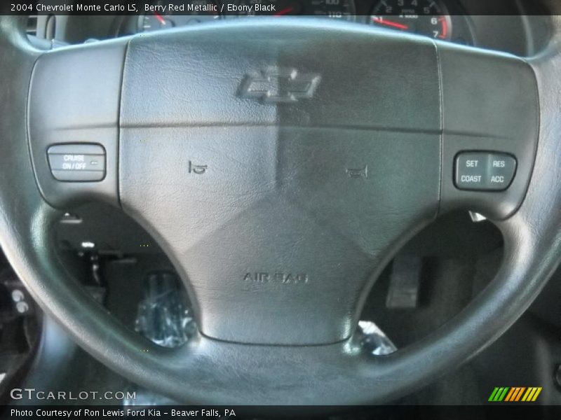 Berry Red Metallic / Ebony Black 2004 Chevrolet Monte Carlo LS
