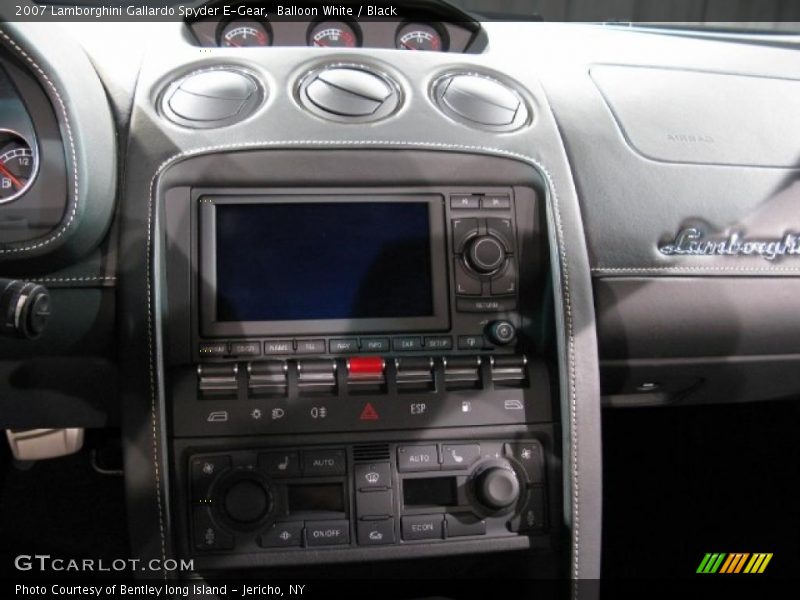 Balloon White / Black 2007 Lamborghini Gallardo Spyder E-Gear
