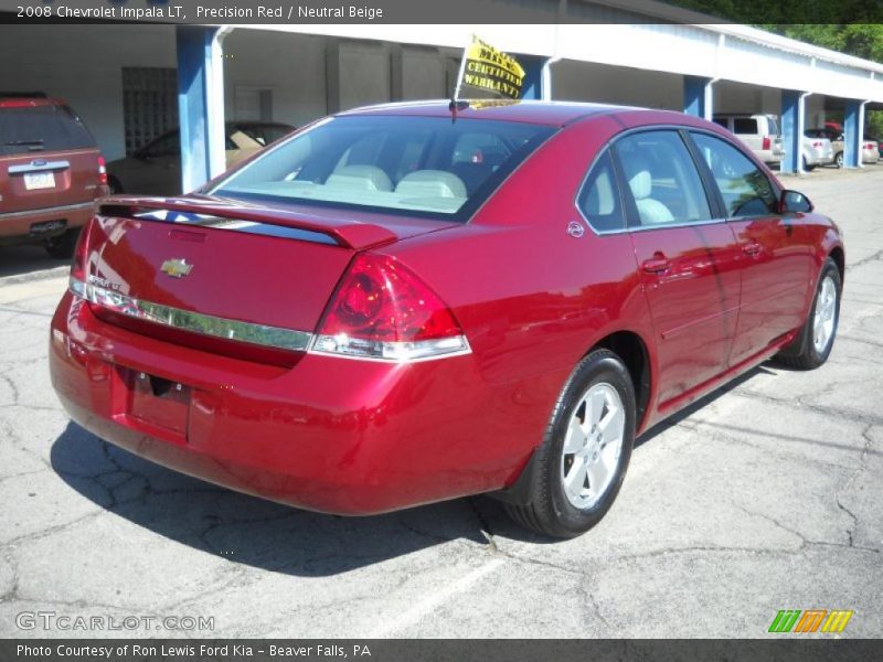 Precision Red / Neutral Beige 2008 Chevrolet Impala LT