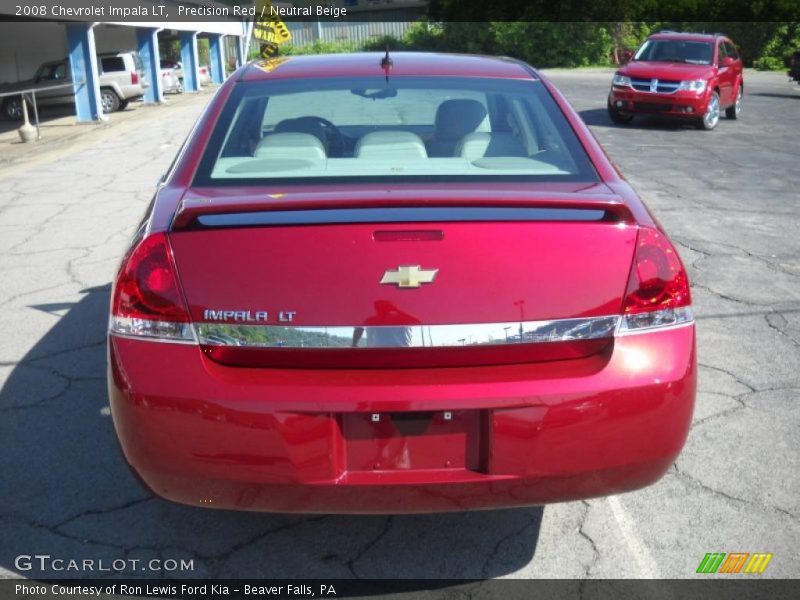 Precision Red / Neutral Beige 2008 Chevrolet Impala LT