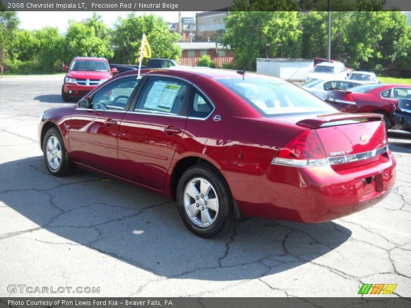 Precision Red / Neutral Beige 2008 Chevrolet Impala LT